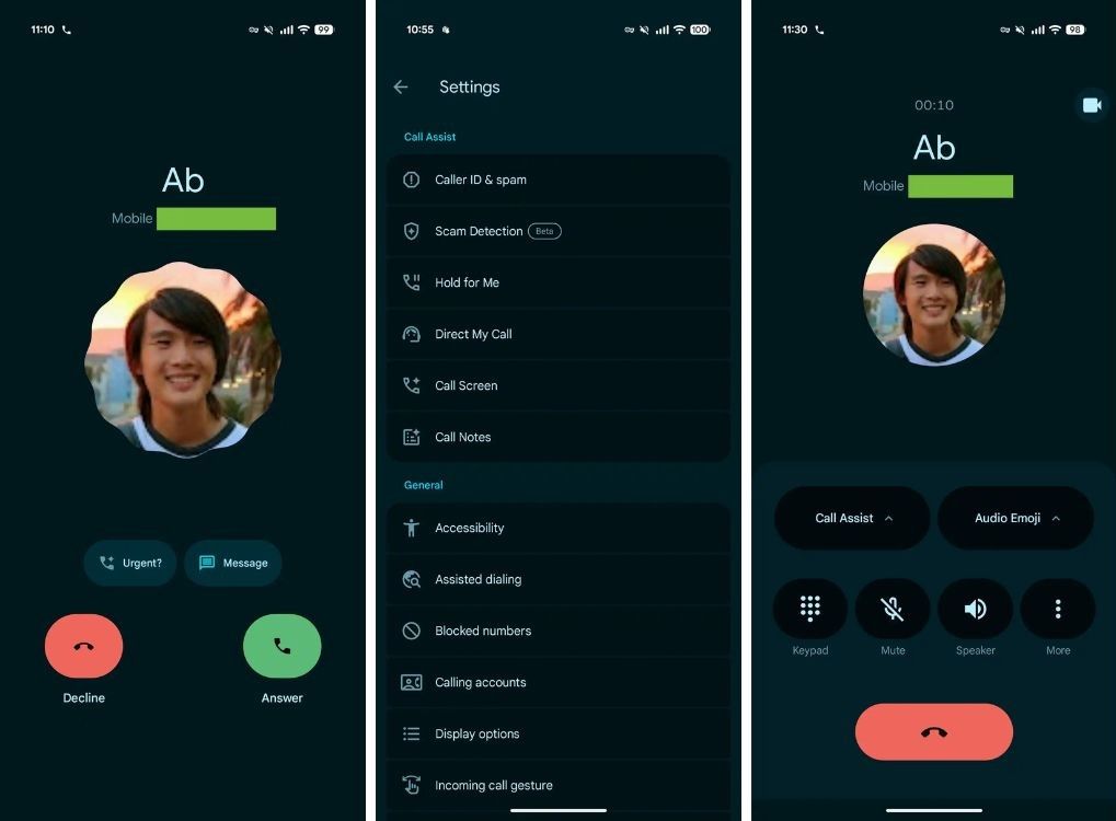 بازطراحی چشم‌نواز اپلیکیشن Phone گوگل با زبان طراحی جدید